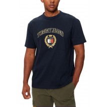 TOMMY JEANS REG TJ GOLD CREST TEE T-SHIRT ΜΠΛΟΥΖΑ ΑΝΔΡΙΚΗ DARK NAVY