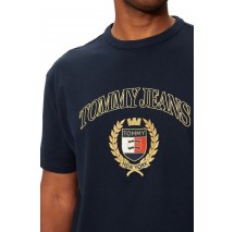 TOMMY JEANS REG TJ GOLD CREST TEE T-SHIRT ΜΠΛΟΥΖΑ ΑΝΔΡΙΚΗ DARK NAVY