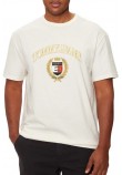 TOMMY JEANS REG TJ GOLD CREST TEE T-SHIRT ΜΠΛΟΥΖΑ ΑΝΔΡΙΚΗ OFF WHITE