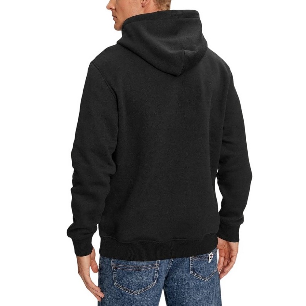 TOMMY JEANS REG LINEAR LOGO HOODIE EXT ΦΟΥΤΕΡ ΑΝΔΡΙΚΟ BLACK