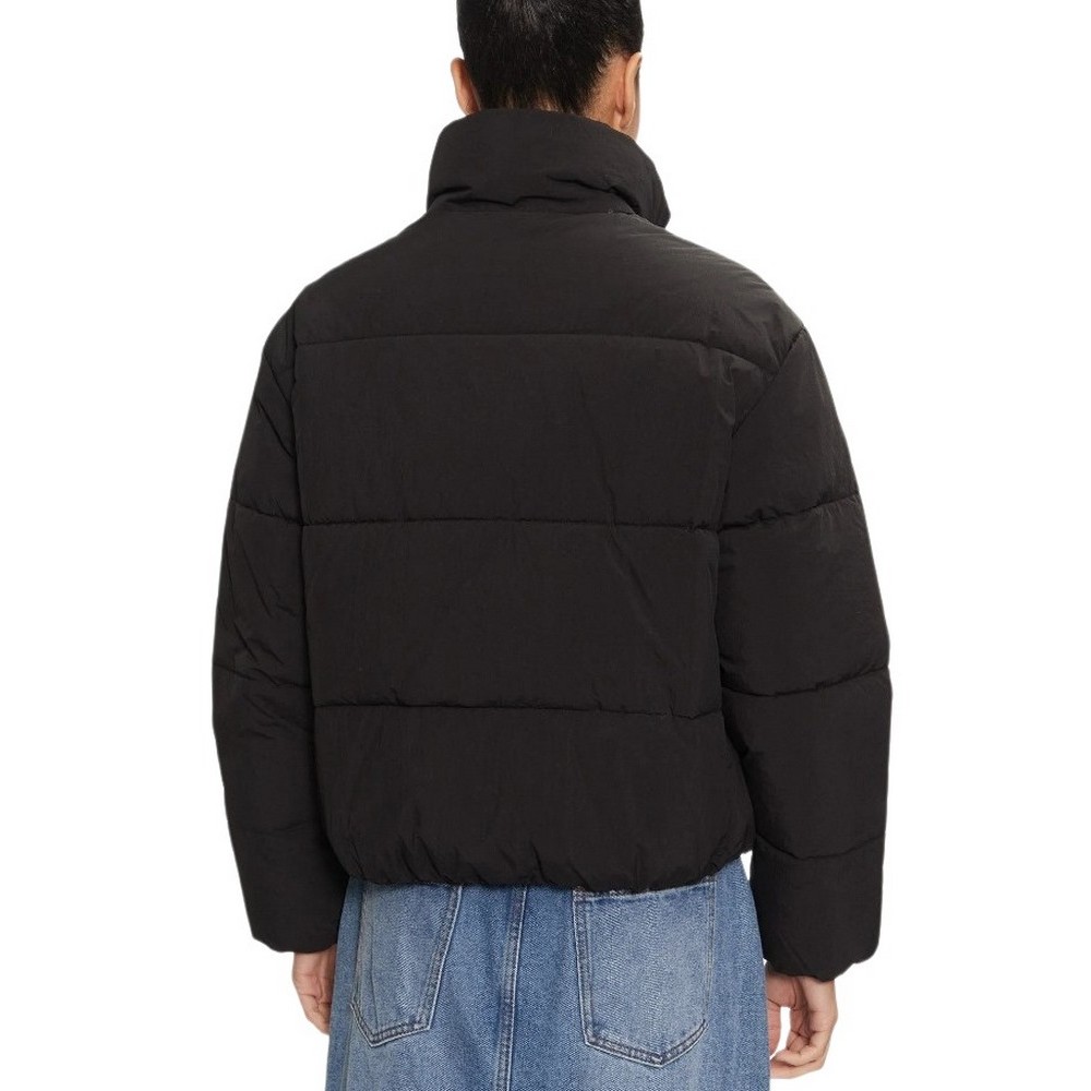 CALVIN KLEIN JEANS CHENILLE MONOLOGO PUFFER ΜΠΟΥΦΑΝ ΓΥΝΑΙΚΕΙΟ BLACK