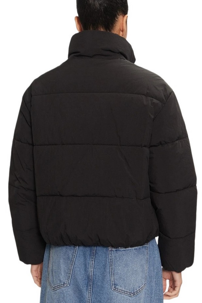 CALVIN KLEIN JEANS CHENILLE MONOLOGO PUFFER ΜΠΟΥΦΑΝ ΓΥΝΑΙΚΕΙΟ BLACK