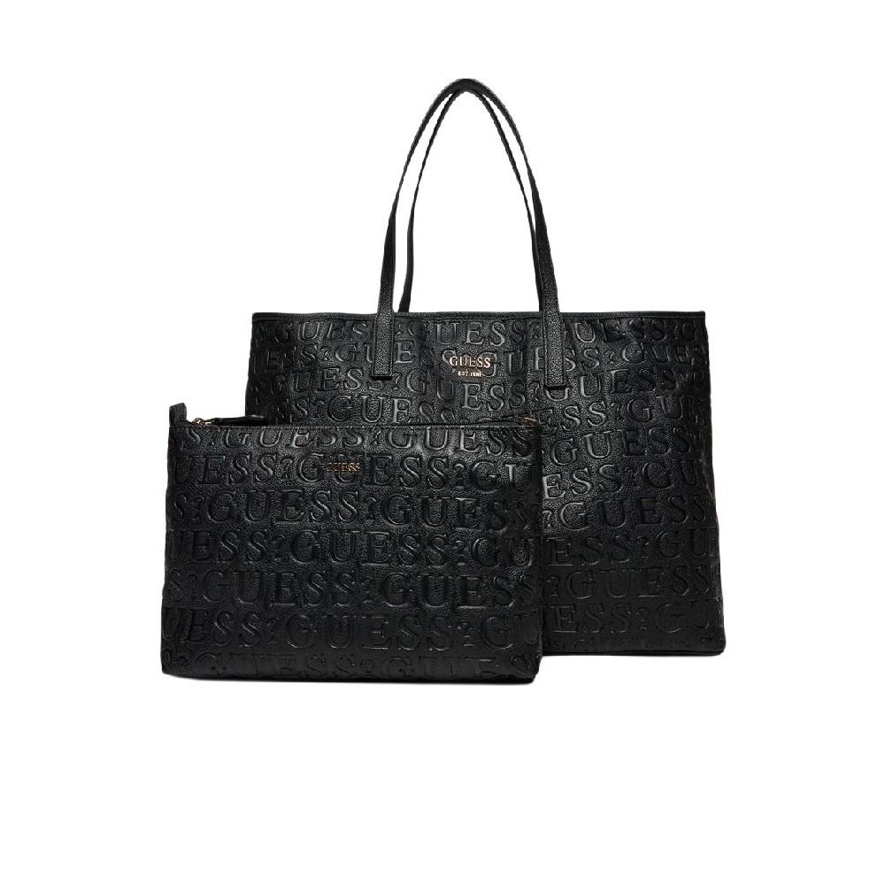 GUESS VIKKY II LARGE 2 IN 1 TOTE ΤΣΑΝΤΑ ΓΥΝΑΙΚΕΙΑ BLACK