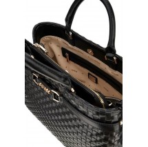 GUESS MAJKA GIRLFRIEND SATCHEL ΤΣΑΝΤΑ ΓΥΝΑΙΚΕΙΑ BLACK