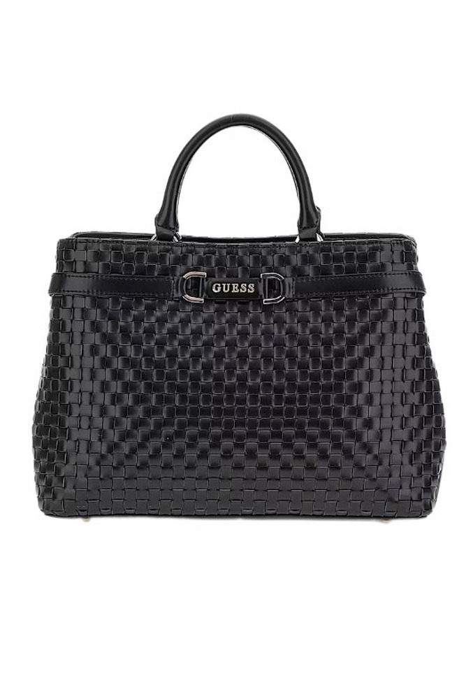 GUESS MAJKA GIRLFRIEND SATCHEL ΤΣΑΝΤΑ ΓΥΝΑΙΚΕΙΑ BLACK