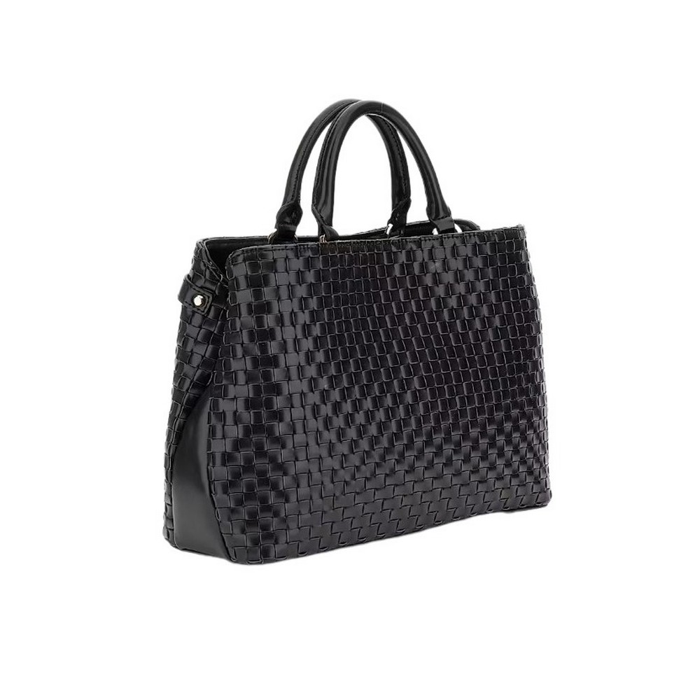 GUESS MAJKA GIRLFRIEND SATCHEL ΤΣΑΝΤΑ ΓΥΝΑΙΚΕΙΑ BLACK