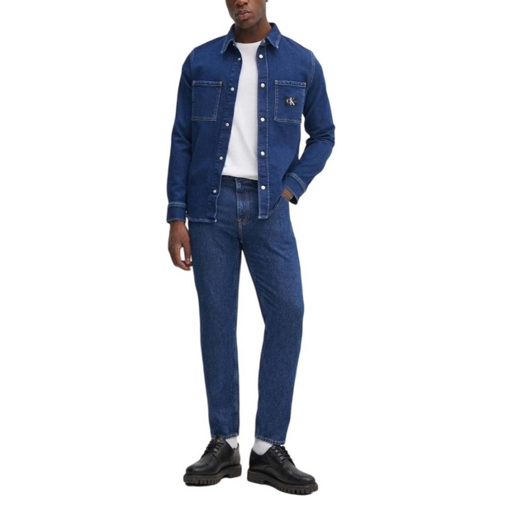 CALVIN KLEIN JEANS DAD JEAN ΠΑΝΤΕΛΟΝΙ ΑΝΔΡΙΚΟ BLUΕ DENIM