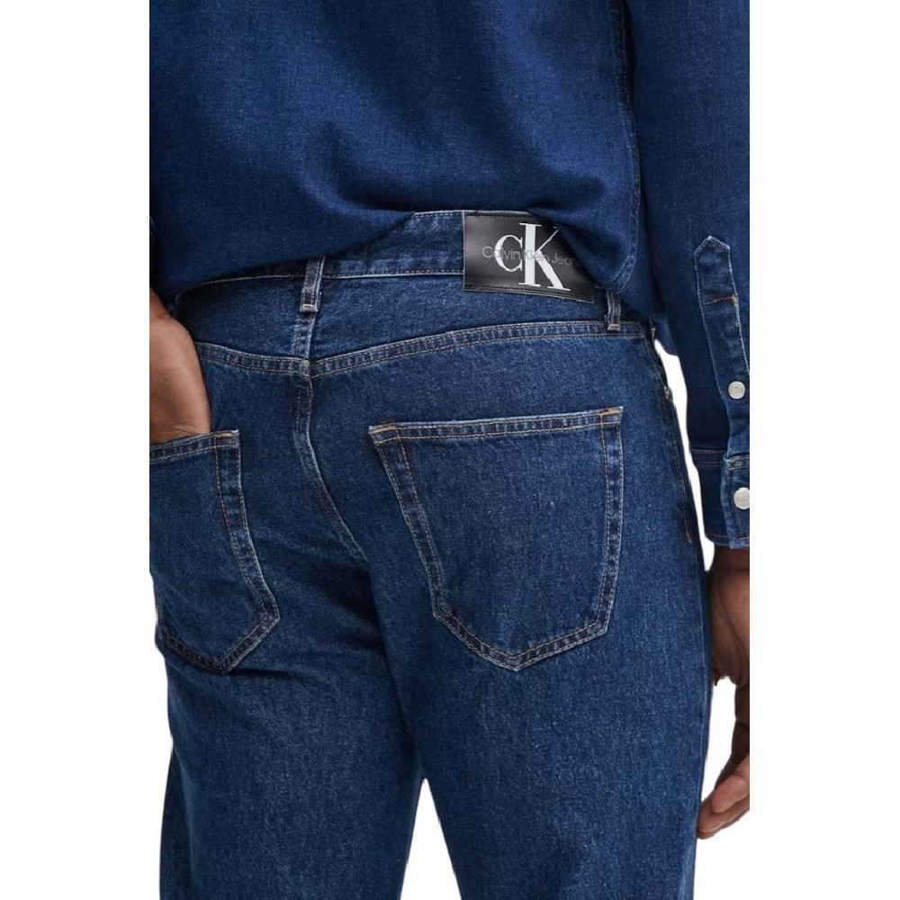 CALVIN KLEIN JEANS DAD JEAN ΠΑΝΤΕΛΟΝΙ ΑΝΔΡΙΚΟ BLUΕ DENIM