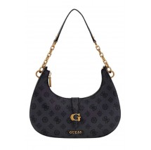 GUESS KUBA TOP ZIP SHOULDER BAG ΤΣΑΝΤΑ ΓΥΝΑΙΚΕΙΑ GREY