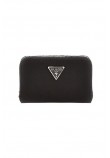 GUESS ECO GEMMA SLG MED ZIP AROUND ΠΟΡΤΟΦΟΛΙ ΓΥΝΑΙΚΕΙΟ BLACK