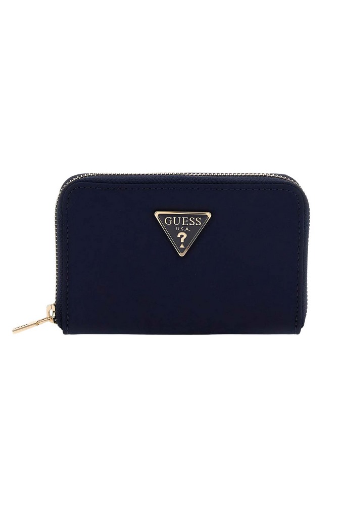 GUESS ECO GEMMA SLG MED ZIP AROUND ΠΟΡΤΟΦΟΛΙ ΓΥΝΑΙΚΕΙΟ NAVY