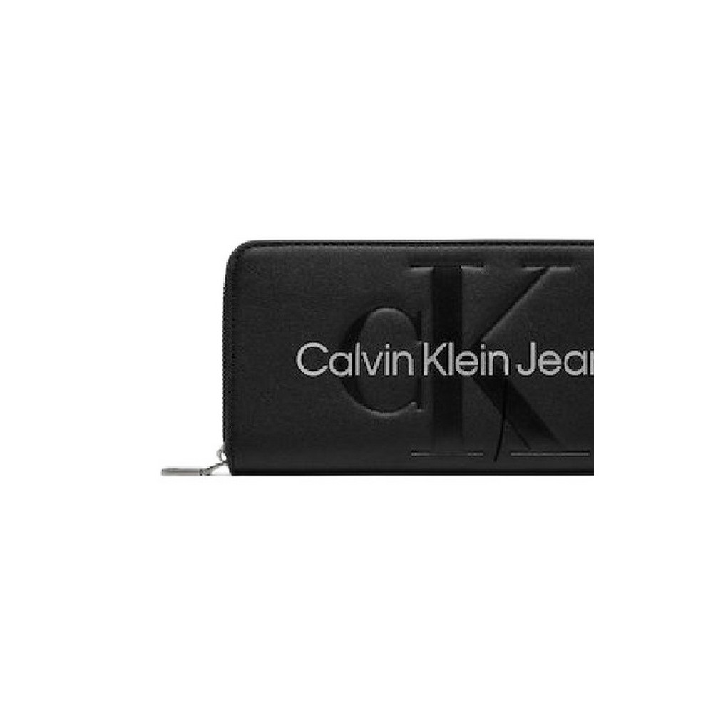 CALVIN KLEIN JEANS SCULPTED MONO WALLET ΠΟΡΤΟΦΟΛΙ ΓΥΝΑΙΚΕΙΟ BLACK