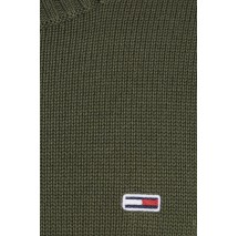 TOMMY JEANS SLIM ESSNTLS C-NECK SWEATER ΜΠΛΟΥΖΑ ΠΛΕΚΤΗ ΑΝΔΡΙΚΗ GREEN