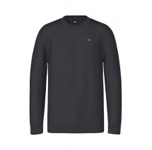 TOMMY JEANS SLIM ESSNTLS C-NECK SWEATER ΜΠΛΟΥΖΑ ΠΛΕΚΤΗ ΑΝΔΡΙΚΗ CHARCOAL