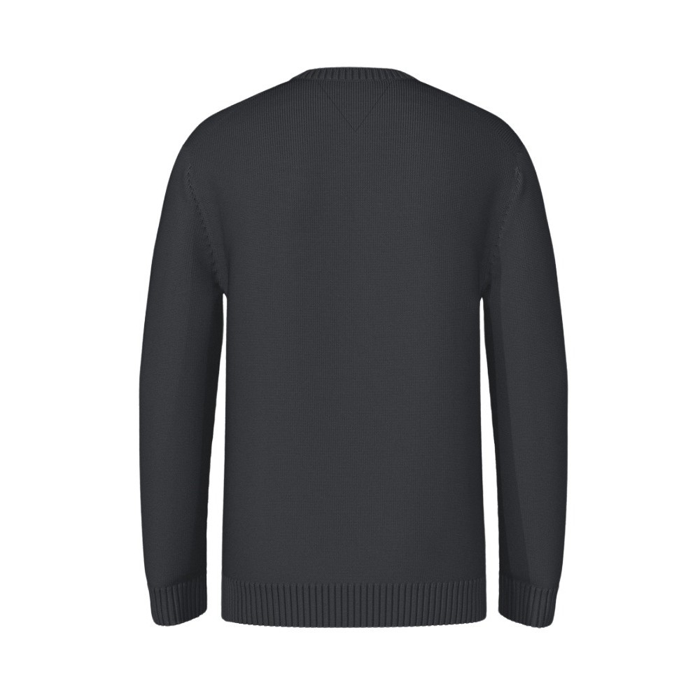 TOMMY JEANS SLIM ESSNTLS C-NECK SWEATER ΜΠΛΟΥΖΑ ΠΛΕΚΤΗ ΑΝΔΡΙΚΗ CHARCOAL