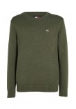 TOMMY JEANS SLIM ESSNTLS C-NECK SWEATER ΜΠΛΟΥΖΑ ΠΛΕΚΤΗ ΑΝΔΡΙΚΗ GREEN