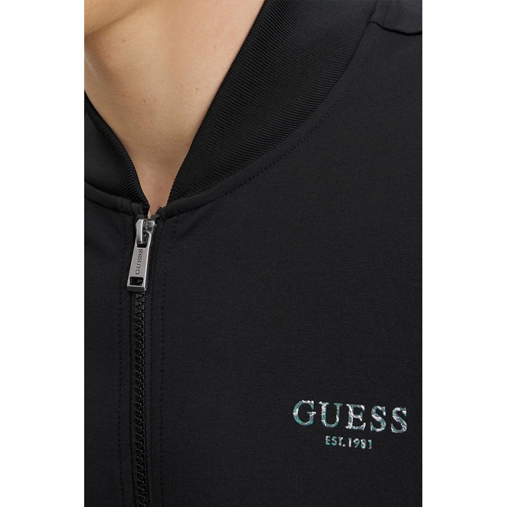 GUESS TRUCK GUESS IRIDESCENT SWEAT ΖΑΚΕΤΑ ΦΟΥΤΕΡ ΑΝΔΡΙΚΗ BLACK