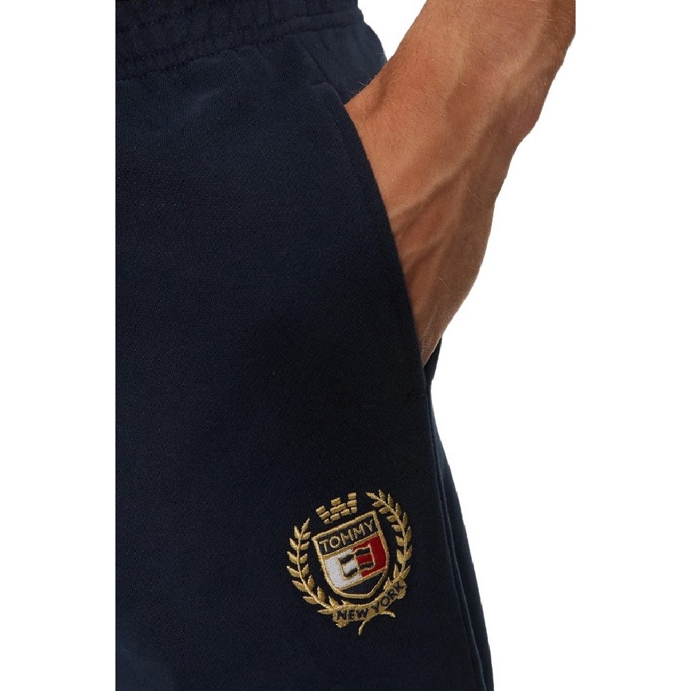 TOMMY HILFIGER TJM REG CREST SWEATPANT ΠΑΝΤΕΛΟΝΙ ΦΟΡΜΑ ΑΝΔΡΙΚΟ NAVY