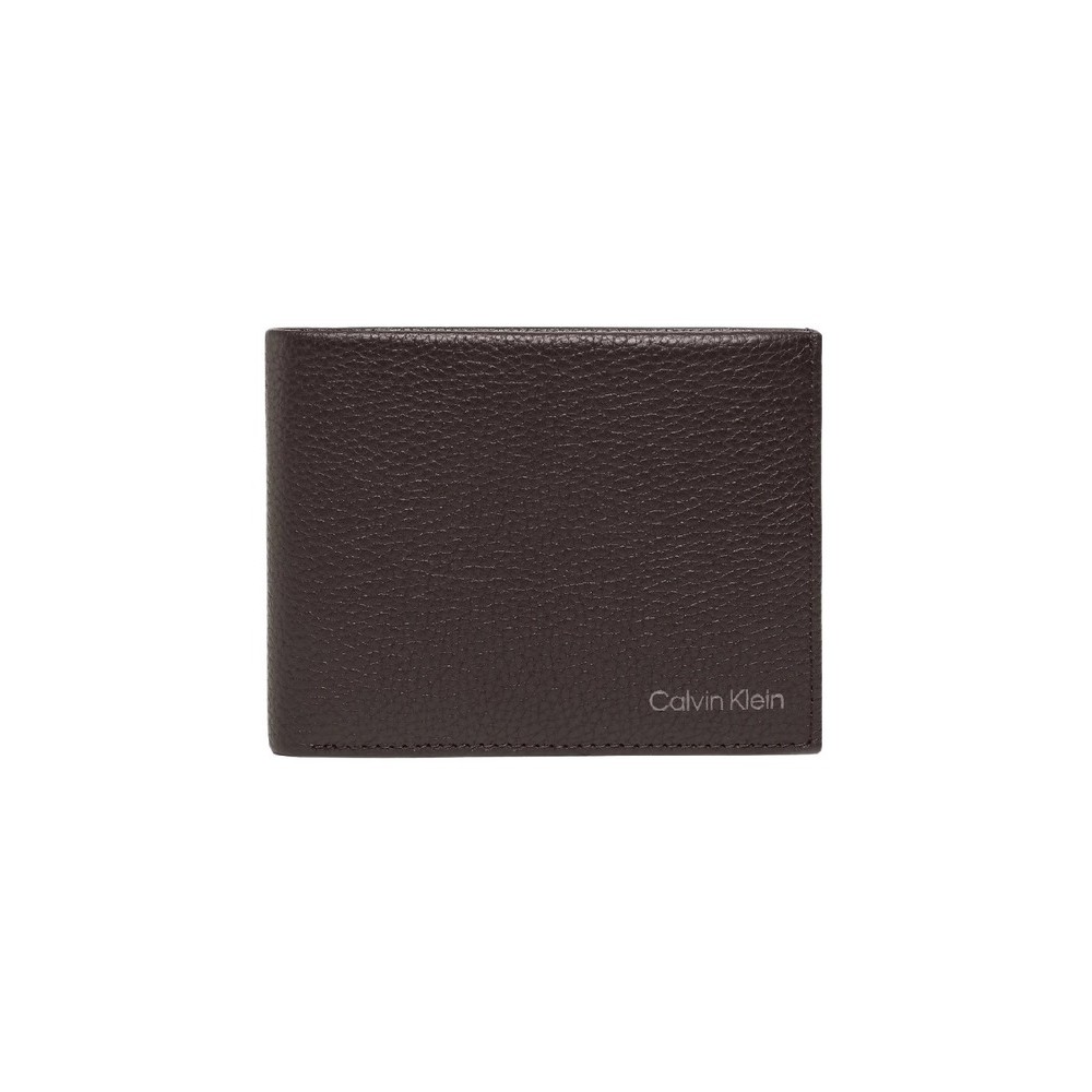 CALVIN KLEIN WARMTH BIFOLD 5CC W/ COIN ΠΟΡΤΟΦΟΛΙ ΑΝΔΡΙΚΟ BROWN