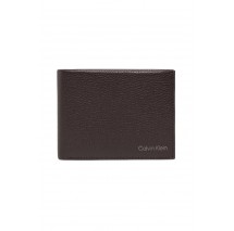 CALVIN KLEIN WARMTH BIFOLD 5CC W/ COIN ΠΟΡΤΟΦΟΛΙ ΑΝΔΡΙΚΟ BROWN