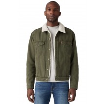 LEVIS TYPE 3 SHERPA TRUCKER 163650242 ΜΠΟΥΦΑΝ ΑΝΔΡΙΚΟ GREEN