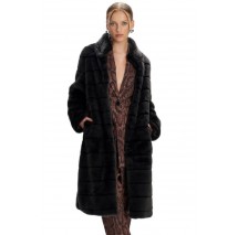 ALE COAT LONG WITH SYNTHETIC FUR 8918219 ΠΑΛΤΟ ΓΥΝΑΙΚΕΙΟ BLACK