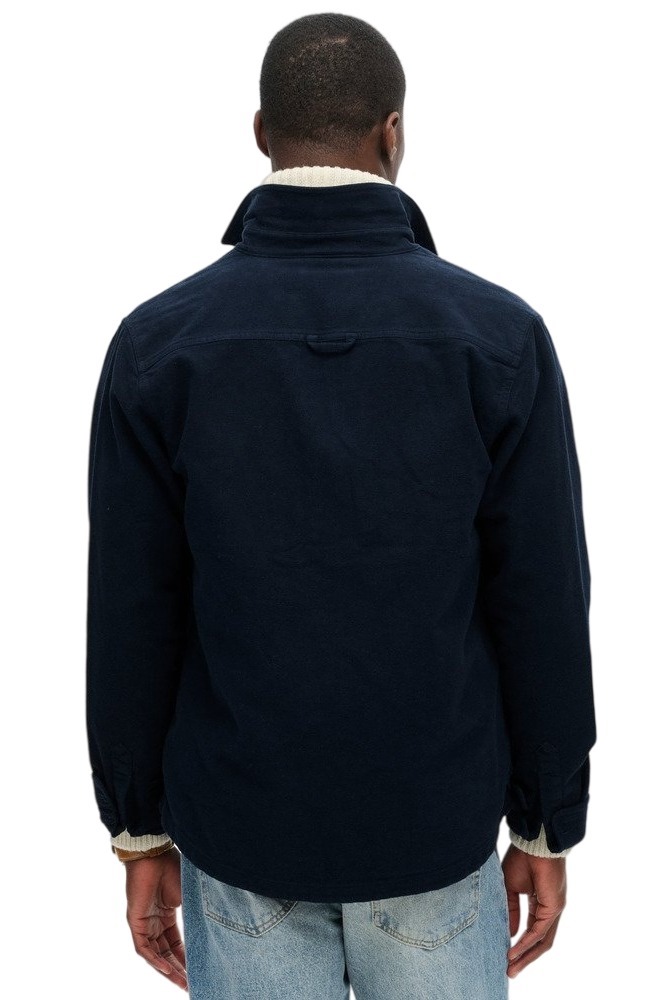 SUPERDRY STUD MERCHANT CPO OVERSHIRT ΠΟΥΚΑΜΙΣΟ ΑΝΔΡΙΚΟ NAVY