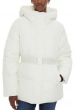 CALVIN KLEIN JEANS LOGO BELT SHORT PUFFER ΜΠΟΥΦΑΝ ΓΥΝΑΙΚΕΙΟ IVORY