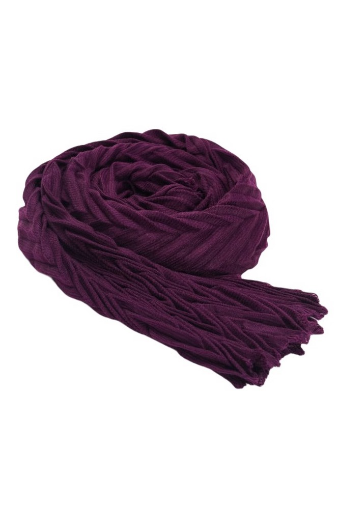 ALE SCARF ΜΕ ΑΝΑΓΛΥΦΗ ΥΦΗ ΚΑΣΚΟΛ ΓΥΝΑΙΚΕΙΟ BORDEAUX