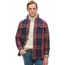 SUPERDRY D3 MRCH MERCHANT HEAVY CHECKED SHIRT ΠΟΥΚΑΜΙΣΟ ΑΝΔΡΙΚΟ NAVY