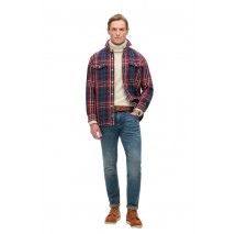 SUPERDRY D3 MRCH MERCHANT HEAVY CHECKED SHIRT ΠΟΥΚΑΜΙΣΟ ΑΝΔΡΙΚΟ NAVY