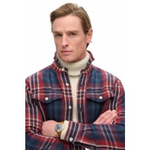 SUPERDRY D3 MRCH MERCHANT HEAVY CHECKED SHIRT ΠΟΥΚΑΜΙΣΟ ΑΝΔΡΙΚΟ NAVY