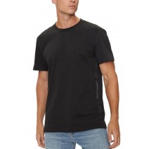 CALVIN KLEIN JEANS LOGO TAPE TEE T-SHIRT ΜΠΛΟΥΖΑ ΑΝΔΡΙΚΗ BLACK