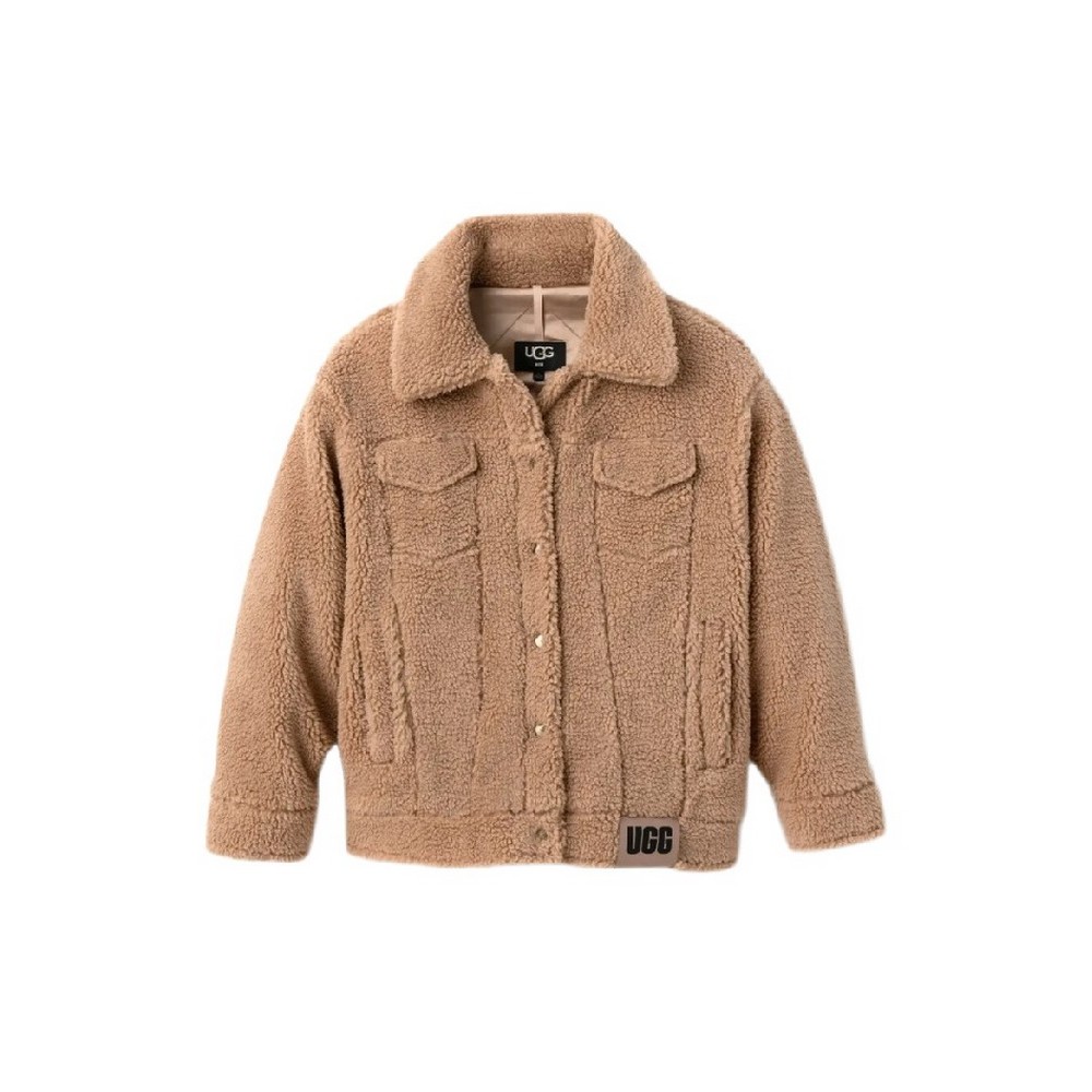 UGG FRANKIE SHERPA TRUCKET JACKET ΜΠΟΥΦΑΝ ΓΥΝΑΙΚΕΙΟ CAMEL