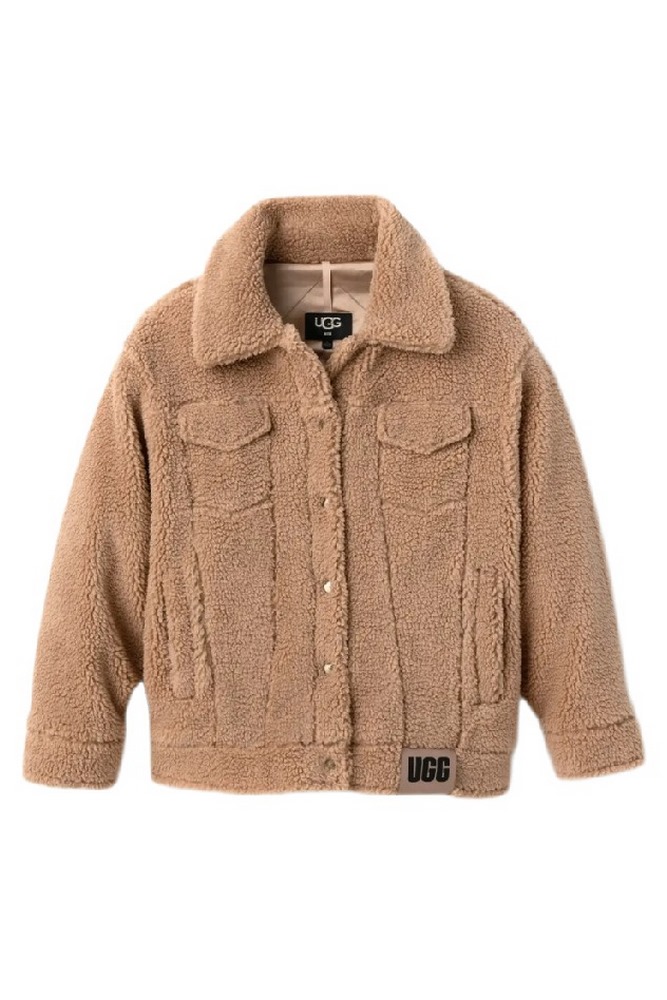 UGG FRANKIE SHERPA TRUCKET JACKET ΜΠΟΥΦΑΝ ΓΥΝΑΙΚΕΙΟ CAMEL