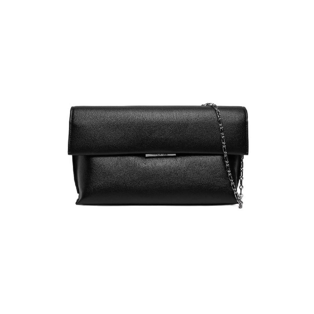 CALVIN KLEIN LINEAR SHOULDER BAG ΤΣΑΝΤΑ ΓΥΝΑΙΚΕΙΑ BLACK