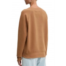 UGG MADELINE FUZZY LOGO CREWNECK ΜΠΛΟΥΖΑ ΦΟΥΤΕΡ ΓΥΝΑΙΚΕΙΑ CAMEL