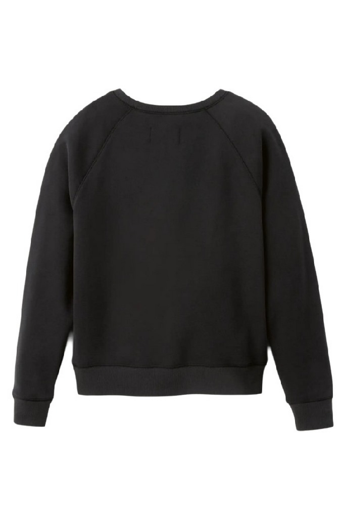 UGG MADELINE FUZZY LOGO CREWNECK ΜΠΛΟΥΖΑ ΦΟΥΤΕΡ ΓΥΝΑΙΚΕΙΑ BLACK