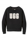 UGG MADELINE FUZZY LOGO CREWNECK ΜΠΛΟΥΖΑ ΦΟΥΤΕΡ ΓΥΝΑΙΚΕΙΑ BLACK