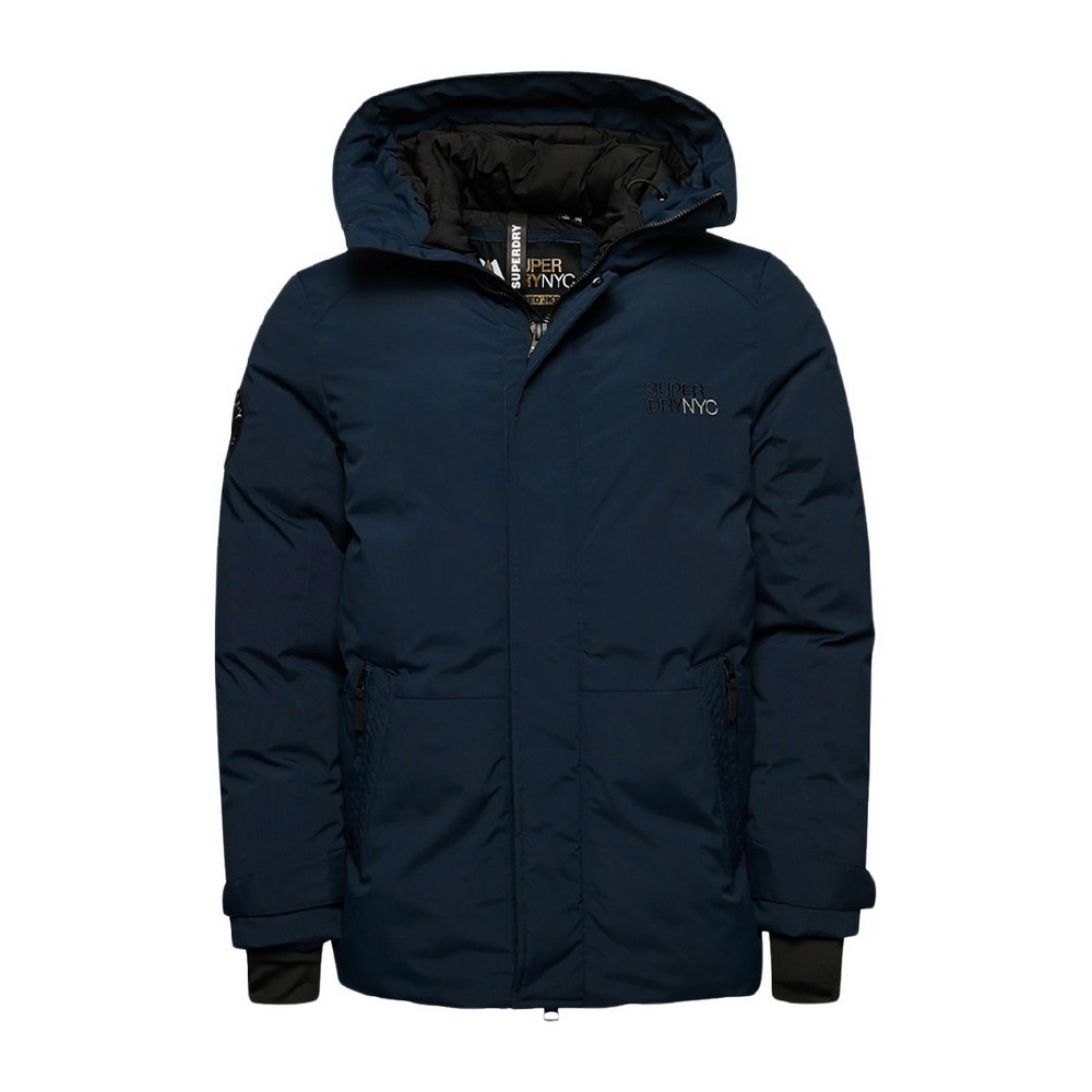 SUPERDRY D4 SDCD CITY PADDED HOODED WIND PARKA ΜΠΟΥΦΑΝ ΑΝΔΡΙΚΟ NAVY