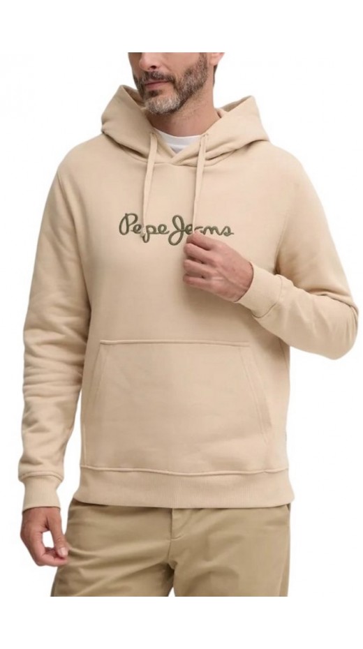 PEPE JEANS LONDON DROP 2 NEW JOE HOODIE ΜΠΛΟΥΖΑ ΦΟΥΤΕΡ ΑΝΔΡΙΚΗ BEIGE