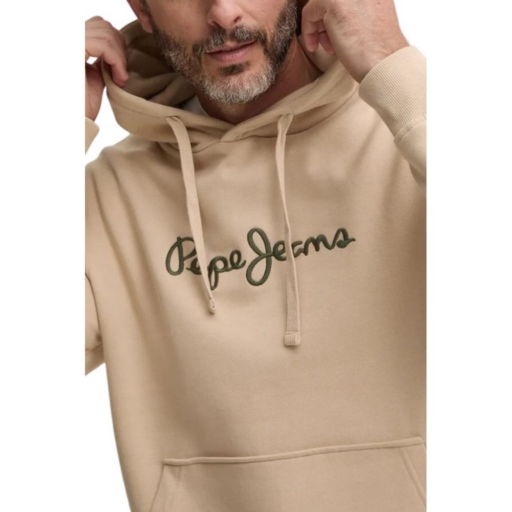 PEPE JEANS LONDON DROP 2 NEW JOE HOODIE ΜΠΛΟΥΖΑ ΦΟΥΤΕΡ ΑΝΔΡΙΚΗ BEIGE