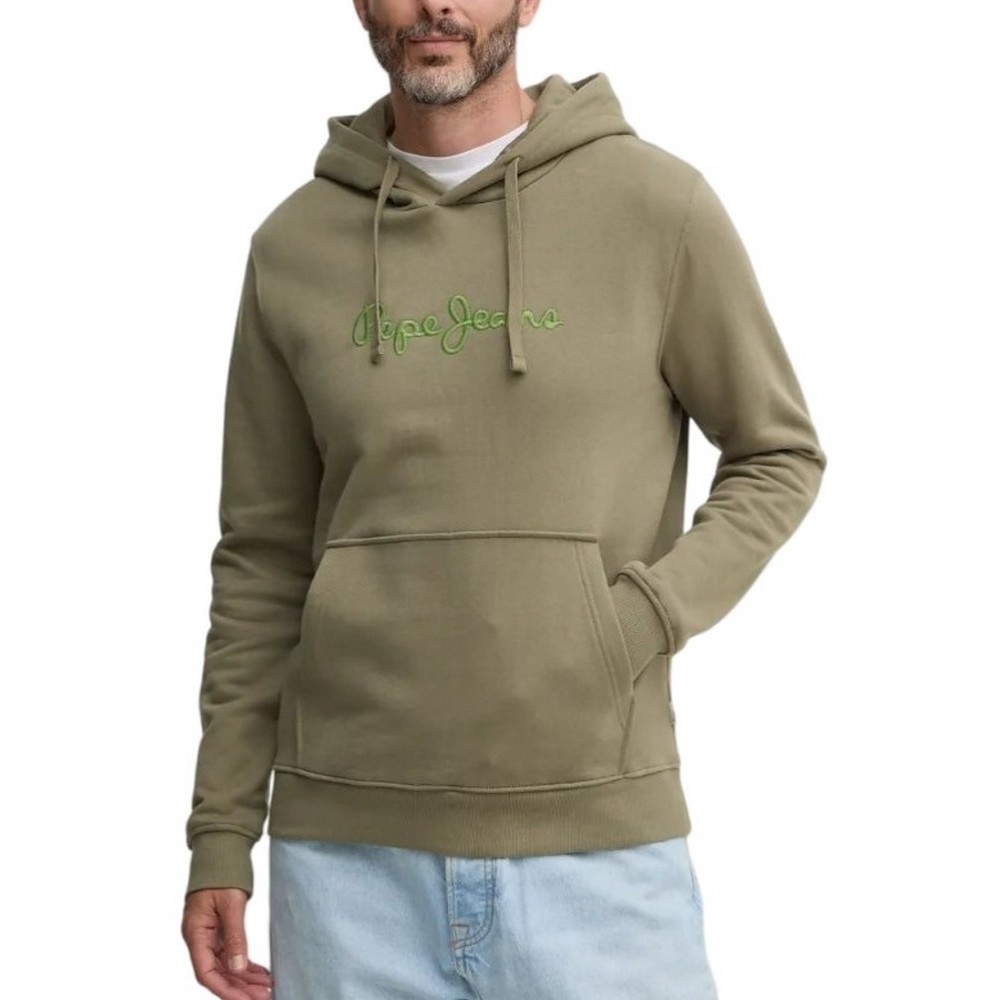 PEPE JEANS LONDON DROP 2 NEW JOE HOODIE ΜΠΛΟΥΖΑ ΦΟΥΤΕΡ ΑΝΔΡΙΚΗ GREEN