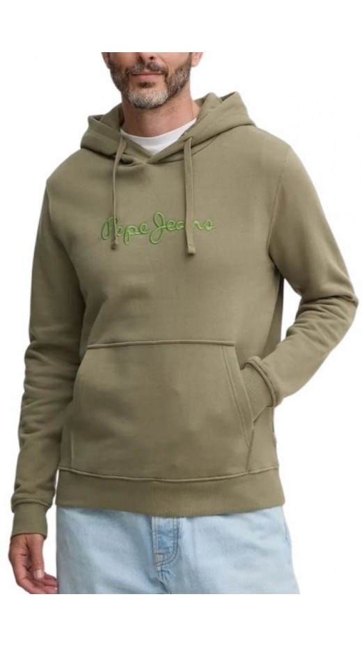 PEPE JEANS LONDON DROP 2 NEW JOE HOODIE ΜΠΛΟΥΖΑ ΦΟΥΤΕΡ ΑΝΔΡΙΚΗ GREEN