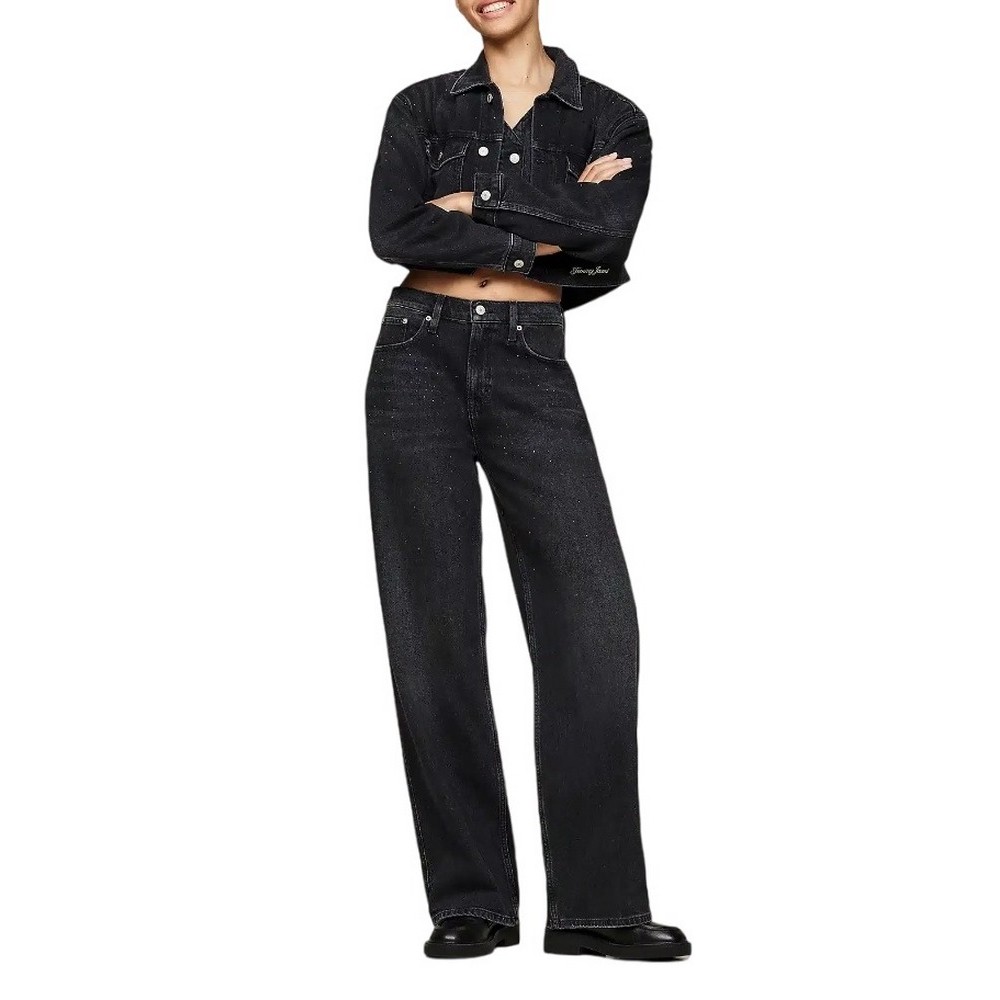 TOMMY JEANS BETSY MD LS ΠΑΝΤΕΛΟΝΙ ΓΥΝΑΙΚΕΙΟ BLACK DENIM