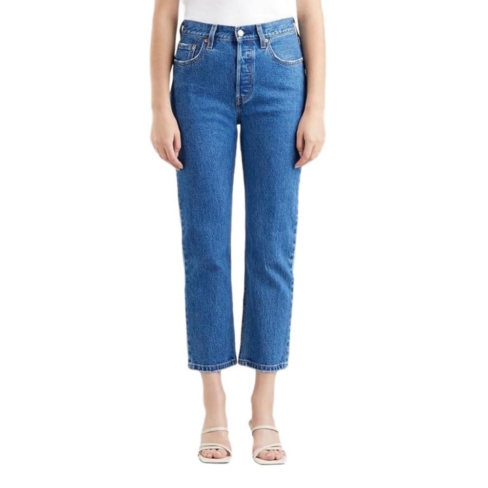 LEVI'S 501® CROP MED INDIGO WORN IN 362000225 ΠΑΝΤΕΛΟΝΙ ΓΥΝΑΙΚΕΙΟ BLUΕ DENIM