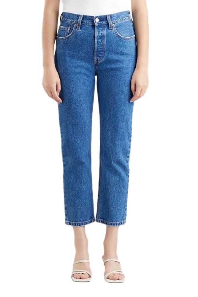 LEVI'S 501® CROP MED INDIGO WORN IN 362000225 ΠΑΝΤΕΛΟΝΙ ΓΥΝΑΙΚΕΙΟ BLUΕ DENIM