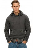 SUPERDRY D2 OVIN CONTRAST STITCH RELAXED HOODIE ΦΟΥΤΕΡ ΜΠΛΟΥΖΑ ΑΝΔΡΙΚΗ WASHED BLACK