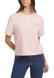 GUESS JEANS SS CN REG MINI TRIANGLE TEE T-SHIRT ΜΠΛΟΥΖΑ ΓΥΝΑΙΚΕΙΑ PINK