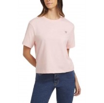 GUESS JEANS SS CN REG MINI TRIANGLE TEE T-SHIRT ΜΠΛΟΥΖΑ ΓΥΝΑΙΚΕΙΑ PINK